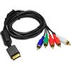 Eaxus® Cavo Component HD adatto a PS3 e PS2 - Cavo Component AV TV YUV 1,5 metri placcato oro