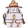 Loungefly Peanuts - Borsa per 50° anniversario di Snoopy, Beagle Scout, con portamonete, bianco, Standard