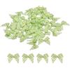QUARKZMAN 50 Pz Mini Fiocco di Nastro a Quadretti 1 Nastro di Raso Checkered per Artigianato Fai da Te Fiocco per Capelli Cucito Matrimonio Festa di Compleanno Verde e Bianco