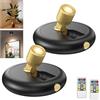 SIYOMG Foco per piante da interno, funziona a batteria, luci da parete decorative, punto di accento artistico, luci da parete wireless con timer remoto e regolabile, luce ascendente