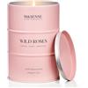 M&SENSE Wild Rose Grande Candela Naturale Profumata, Candele di Soia 600g, Candele Aromaterapiche di Lusso per Donne, Candela Romantica Regali di San Valentino per Lei, 120 Ore a Lunga Durata