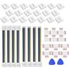 Amefil Kit di connettori LED SMD a 6 pin, 12 mm, connettore senza saldatura, splitter L/T, angolo retto, cavi jumper da striscia a striscia per strisce RGBWW RGBCCCT (SMD 6 pin, 12 mm)