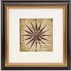 Eitida Cornice Retrò 20x20 cm con Passepartout per 13x13 cm - Portafoto in Legno Massiccio Decorato a Mano, Vetro Vera, per Foto, Quadri, Disegni e Stampe Ideale per Parete, Tavolo o Regalo