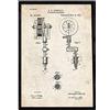 Nacnic stampa artistica sfondo vintage con immagine progetto macchina per tatuare. Brevetto tatuaggi. Arreda il tuo negozio o fai il regalo perfetto. 250 Grammi di Alta Qualità.