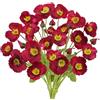 Zythrem 6PCS Fiori Artificiali di Papavero Rosa Fiori Finti Per Decorazioni Fiori Artificiali Bouquet Fiori Finti Da Internofiori Finti Fiori Finti Da Interno Per Casa Cucina Giardino Feste