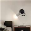 Tealight Lampada da Lettura da Parete LED 4W, Luce Neutra 4500K, Argento