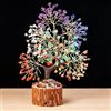 ALEENFOON Albero di Cristallo dei 7 Chakra, Albero della Vita Soprammobile, Oggetti Decorativi per la Casa, Cristalli Curativi, Ornamenti per Alberi Bonsai per la Decorazione, Regali per Casa Nuova