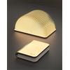 ZBOLE Lampada da Libro in Legno, Lampada Pieghevole a 3 Colori, Luce Ambientale LED con USB-C, Regalo di Natale e Compleanno (12 cm in Acero)