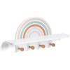 Zeller 13539 - Appendiabiti per Bambini Rainbow, MDF/Pino, circa 48 x 13 x 24 cm