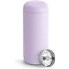 Fellow Carter Move - Tazza da viaggio con isolamento sottovuoto in acciaio inox con interno in ceramica e paraspruzzi, tazza da 453,6 g, colore: Viola lavanda