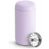 Fellow Carter Move Tazza da viaggio in acciaio inox isolata sottovuoto, con interno in ceramica e paraspruzzi, 350 ml, viola lavanda