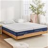 Onebed Materasso 80 x 200 cm, a media resistenza, 25 cm, ergonomico in schiuma fredda a 7 zone, con schiuma viscoelastica e rivestimento rimovibile, materasso in schiuma 80 x 200 cm, certificato