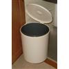 RP Italia Pattumiera rotonda estraibile sotto lavello per mobile cucina 1 secchio 13 L - Sottolavello - Automatica - Beige *** Coperchio premontato come in foto