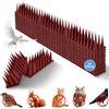 Ceboic 12 Pezzi Spuntoni per Piccioni, Dissuasore per Piccioni Plastica, Scaccia Piccioni da Balcone, Repellente per Gatti, Dispositivo Anti Uccelli per Giardino, Recinzione, Tetto (Marrone)