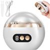 LIAVOP Tagliaunghie Elettrico,2026,3 in 1 Multi Funzione,Electric Nail Trimmer,Lima Elettrica per Unghie con LED, 3 Tagliaunghie Ultra ise per Bambini,Adulti (Bianco)