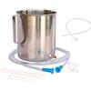 HEALTHANDYOGA Combo: Superior 2 quart Stainless Steel Enema Kit + Extra Accessories