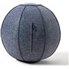 BILDER- Cover per Palla Pilates e Fitness in Feltro di Lana, Custodia Fitball con Zip, Protegge da Graffi Sporco Usura, Accessori per Attrezzi Palestra Casa e Allenamento, Gym Ball da 65cm Non Inclusa