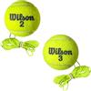 MOVEMATE® Wilson - Set di 2 palline da tennis padel con spago | palla di ricambio | Tennis Trainer (Padel)