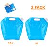 FISHSHOP Tanica Acqua 2PCS Pieghevole sacchetto Campeggio Serbatoio Contenitore Acqua Taniche per Acqua10L per Escursionismo Campeggio Picnic Viaggio BBQ, [PE plastica] [BPA Free] [Non Tossico] [Inodore]