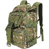 SHANNA Zaino Tattico Militare 50L, Impermeabile Grande Zaini da Hiking, Zaino Assault 3 Giorni da Combattimento Molle per Escursionismo All'aperto Viaggio Campeggio Caccia alla Pesca Trekking, CP