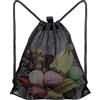 Helweet Zaini con Coulisse in Rete,Borsa da Spiaggia in Rete,Zaino in Rete,Zaino Coulisse,Borsa a Rete Zaino,Per Impieghi Gravosi per Spiaggia, Nuoto, Palestra, Shopping,Giocattoli e Altro (45 * 60cm)