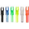 MILAEM 50pcs Tiro con L'Arco Freccia Nocks Frecce Cocche Sostituibile plastica Insert Nock Code di Freccia per ID 4.2mm Albero della Freccia (Arancio Trasparente)