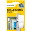 Schellenberg 15671 DUO PLUS pesanti, con guarnizione a spazzola e rullo guida 18-23 mm di larghezza (sistema, senza rimuovere la cinghia tapparella, bianco, MAXI 23 mm