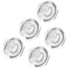CoCud Vetro Livello Olio Compressore Aria, | Filettatura Maschio M18x1.5mm | Finestra Indicatore Vetro Testa Esagonale Alluminio - (Applicazioni: Accessori Cambio), 5Pz