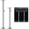Snowtaros Staffe sottotop per lavello, asta di supporto regolabile da 45 a 79 cm, in acciaio inox, kit di riparazione per cucina, bagno (confezione da 2)