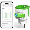 GreenSun Presa Smart Alexa - WIFI Presa Intelligente 16A Compatibile con Alexa, Telecomando Presa Timer Smart Plug Con Funzione di Consumo Energetico, 1 Pezzo