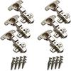SOTECH 6 pezzi Cerniere Hettich Sensys 8645i TH52 Battuta centrale a 110° 9071206 Altezza (Distanza): 1,5 mm con funzione soft-close incl. viti M4x16mm