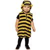 Rubie's Rubies Costume Bee Happy per bambini da 1 a 2 anni, Tutina con cappuccio e ali, body per carnevale, Natale, compleanno, feste e Halloween.