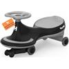 Hurtle Macchina per Bambini Cavalcabile a Movimento Oscillante, senza Pedali né Batterie, Ideale per Primi Passi per Bambini, Giochi per Bambini, Uso Interno ed Esterno, Nero