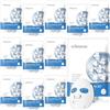 exatta 12 Pezzi Maschera Viso Acido Ialuronico, Maschera Viso Idratante, maschera Idrogel Ialuronico, Maschere viso in Tessuto, per Azione Idratante, Detergente, Set Skin Care Ragazza Donne