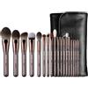 EIGSHOW Set di pennelli per il trucco, Eigshow Set di pennelli per trucco professionale Cosmetici sintetici Fondotinta in polvere Correttori Ombretti per il viso trucco Kabuki per il viso