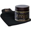 Generic Sapone Beldi nero marocchino e guanto esfoliante Kessa - Scrub per il corpo tradizionale hammam, 100% naturale, prodotto in Marocco (Black Argan, 200 g)