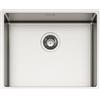 SCHOCK | Lavello Cucina NEW TECHNICK N100 L Acciaio Inox, 540X440, interno vasca 500x400, Lavello 1 Vasca Acciaio Inox Spazzolato, Abbinabile a Miscelatori, Piani Cottura, Forni, Tripla Installazione