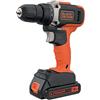 Black+Decker BCD002ME2K-QW - Trapano avvitatore senza fili, 18 V-2 x 2,5 Ah-38 Nm-1400 TRS/Min-2 batterie, fornito in confezione