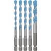 Bosch EXPERT HEX-9 Multi Construction Drill Bit 5pc set 5.5/6/6/7/8mm