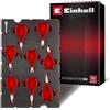 Einhell Originale Einhell E-Case Inserto Pinze di Precisione 8 pz (Precisione, Becchi Lunghi, Tonde, Piatte, Tronchese, Combinata, Pre-Tronchese, Sistema E-Case)