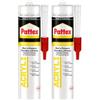 Pattex Sigillante Acrilico Acril One, Poliacrilico in Dispersione Acquosa, Effetto Intonaco, Finitura Ruvida, Uso Interno ed Esterno, Senza Solventi, Aderisce anche su Superfici Umide, Bianco, 300ml