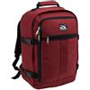 Cabin Max Zaino da viaggio 40 x 20 x 25 per bagaglio a mano - Zaino basso sedile adatto per Ryanair (20 litri di poliestere riciclato RPET), Oxide Rosso, 40 x 30 x 20cm, Bagagli cabina