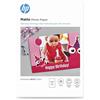 HP Matte Photo 7HF70A, Carta fotografica opaca, grammatura 250 g/m², formato 10 x 15, Confezione da 25 fogli