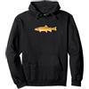 Trout Fly Fishing Collection Pesca a mosca trota dorata Felpa con Cappuccio