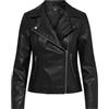 ONLY ONLMelisa - Giacca in similpelle da donna, Nero, S