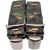 EDERER Bretelle da uomo - Cacciatore con motivo cervo - 3,5 cm di larghezza, regolabili 65 - 125 cm - Forma a X - clip robuste & elevato comfort - ideale per caccia, attività all'aperto, lavoro & come
