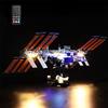 GEAMENT Set di Luci LED (Telecomando) Compatibile Con LEGO Stazione spaziale internazionale - Kit Di Illuminazione per Ideas 21321 (Modello di mattoncini non incluso)
