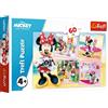 Trefl, Puzzle, Disney Minnie, 60 Pezzi, Adorabile Minnie, per Bambini da 4 Anni