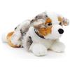 Uni-Toys - Cane pastore australiano con collare, disteso - 40 cm (lunghezza) - Cane di peluche - peluche