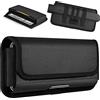 ykooe Custodia Orizzontale con Clip per iPhone 11,12,13,15,14 Pro Max, Cintura Fondina con Slot Carte Magnetica per Samsung Galaxy A14,A54,A53,A34,A52,S23,S22,S21 Ultra, (XL)